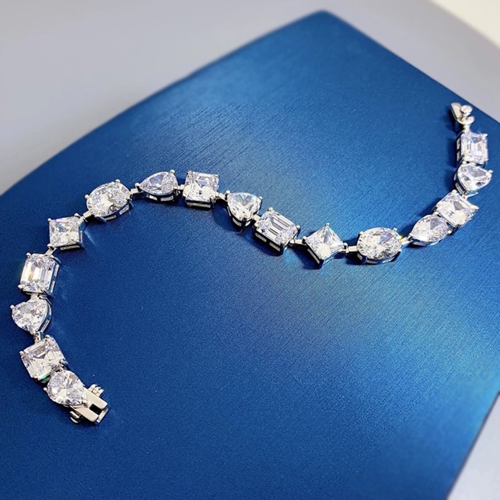 Multi  Stone Tennis Bracelet - Picture 4 of 16